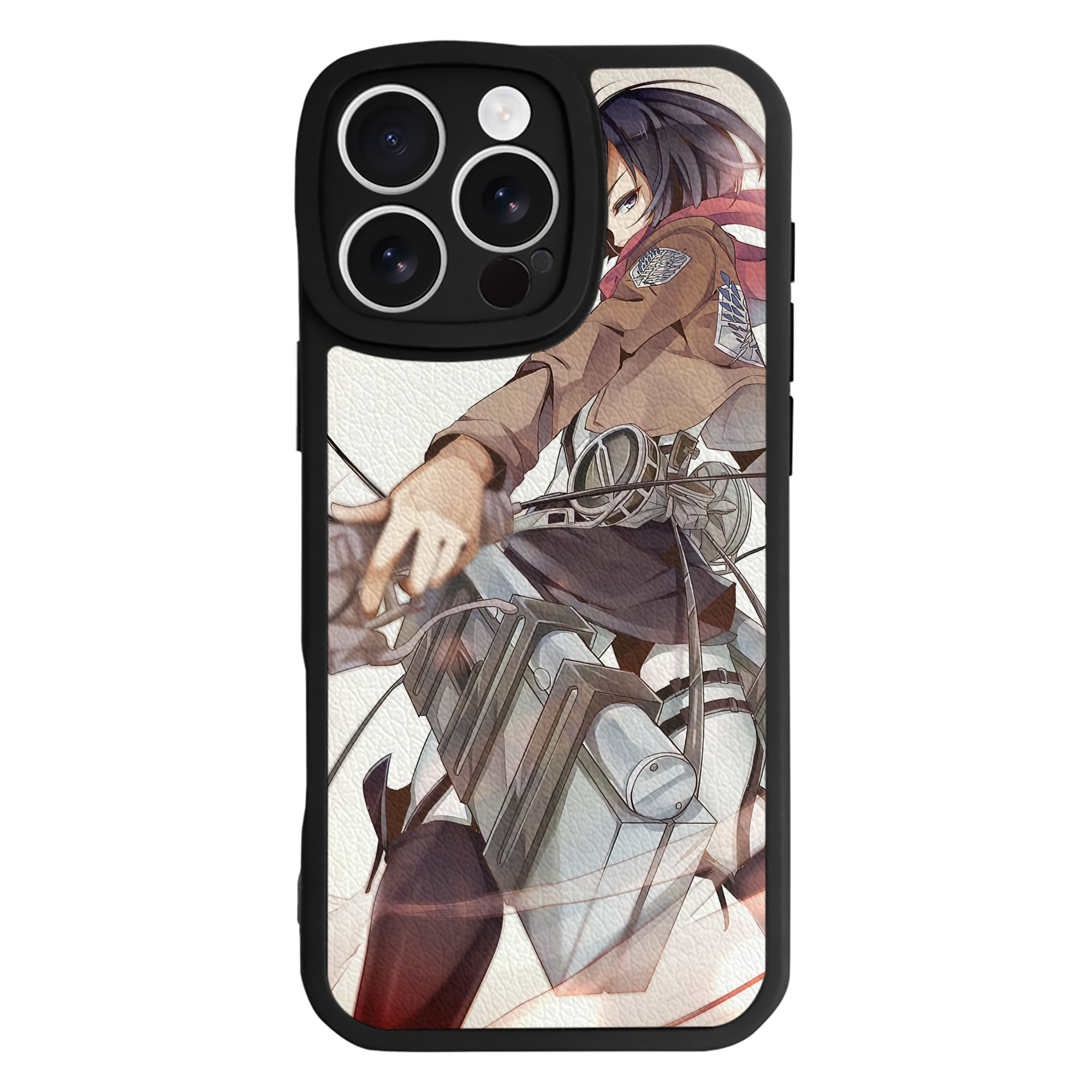 （画像用） 進撃の巨人 Attack on Titan 【iPhone 16シリーズ対応】シリコンスマホケース（レザー調） 材質：シリコン